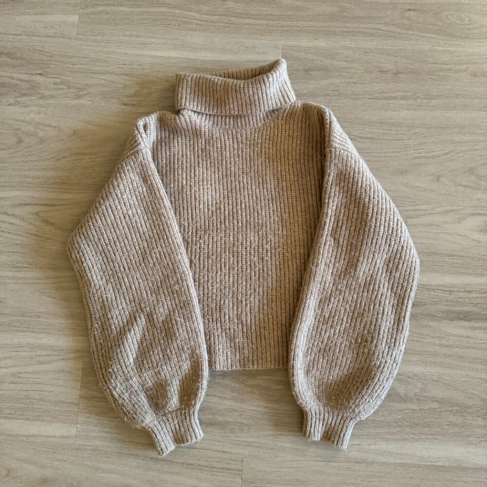 Sportsgirl Camel Turtleneck Sweater Size S